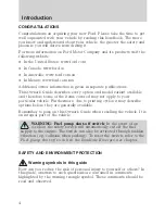 Предварительный просмотр 4 страницы Ford 2010 Edge Owner'S Manual