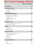 Preview for 1 page of Ford 2010 Escape Hybrid Owner'S Manual