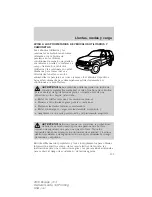 Предварительный просмотр 193 страницы Ford 2010 Escape Owner'S Manual