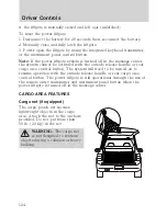 Предварительный просмотр 124 страницы Ford 2010 Flex Owner'S Manual