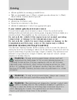 Предварительный просмотр 282 страницы Ford 2010 Mountaineer Owner'S Manual