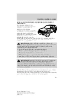 Предварительный просмотр 237 страницы Ford 2010 Navigator Owner'S Manual