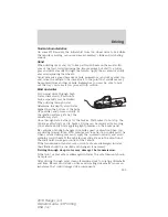 Предварительный просмотр 183 страницы Ford 2010 Ranger Owner'S Manual