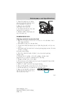 Предварительный просмотр 263 страницы Ford 2010 Ranger Owner'S Manual