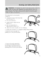 Предварительный просмотр 75 страницы Ford 2010 Transit Connect Owner'S Manual