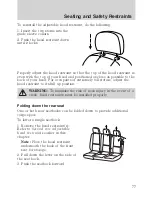 Предварительный просмотр 77 страницы Ford 2010 Transit Connect Owner'S Manual