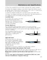 Предварительный просмотр 239 страницы Ford 2010 Transit Connect Owner'S Manual