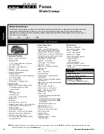 Предварительный просмотр 4 страницы Ford 2011 Focus Brochure & Specs