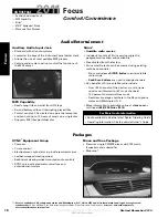 Предварительный просмотр 18 страницы Ford 2011 Focus Brochure & Specs