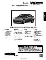 Предварительный просмотр 27 страницы Ford 2011 Focus Brochure & Specs