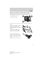 Предварительный просмотр 73 страницы Ford 2011 Taurus Owner'S Manual