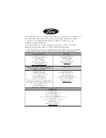 Preview for 2 page of Ford 2013 Edge 2.0L Warranty Manual