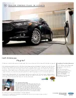 Предварительный просмотр 5 страницы Ford 2013 Fusion Brochure & Specs