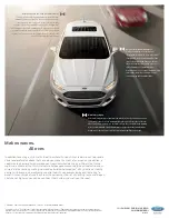 Предварительный просмотр 9 страницы Ford 2013 Fusion Brochure & Specs