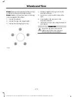 Предварительный просмотр 274 страницы Ford 2014 Mondeo Owner'S Manual