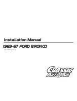 Ford BRONCO 1967 Installation Manual предпросмотр