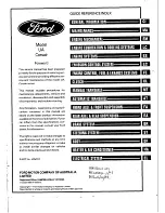 Предварительный просмотр 4 страницы Ford Corsar Repair Manual