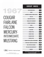 Preview for 3 page of Ford Cougar 1967 Shop Manual