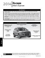 Предварительный просмотр 2 страницы Ford ESCAPE 2014 Manual