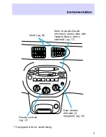 Предварительный просмотр 5 страницы Ford Escort 1997 Owner'S Manual