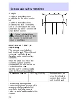 Предварительный просмотр 74 страницы Ford Escort 1997 Owner'S Manual