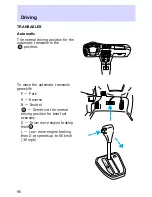 Предварительный просмотр 96 страницы Ford Escort 1997 Owner'S Manual