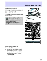 Предварительный просмотр 141 страницы Ford Escort 1997 Owner'S Manual