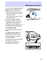 Предварительный просмотр 165 страницы Ford Escort 1997 Owner'S Manual