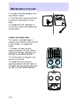 Предварительный просмотр 170 страницы Ford Escort 1997 Owner'S Manual