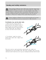 Предварительный просмотр 71 страницы Ford Escort 2001 Owner'S Manual