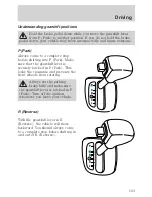 Предварительный просмотр 104 страницы Ford Escort 2001 Owner'S Manual