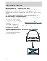 Предварительный просмотр 157 страницы Ford Escort 2001 Owner'S Manual