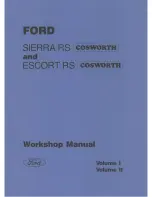 Предварительный просмотр 1 страницы Ford Escort RS Workshop Manual