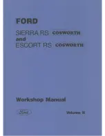 Preview for 434 page of Ford Escort RS Workshop Manual