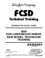 Предварительный просмотр 1 страницы Ford Explorer 2004 Technical Training Manual