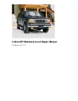 Предварительный просмотр 1 страницы Ford Explorer Maintaince And Repair Manual