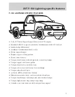 Предварительный просмотр 5 страницы Ford F-150 SVT Raptor Owner'S Manual