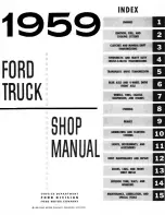 Preview for 3 page of Ford F100 1959 Shop Manual