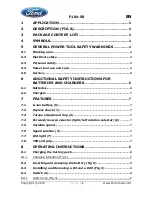 Предварительный просмотр 2 страницы Ford F181-50 Instruction Manual