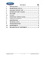 Предварительный просмотр 2 страницы Ford FAT-0113 Instruction Manual