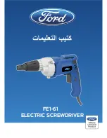 Ford FE1-61 Original Instructions Manual preview