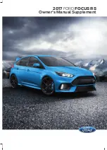 Ford FOCUS RS 2017 Owner'S Manual Supplement предпросмотр