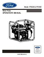 Preview for 1 page of Ford FPX20E Operator'S Manual