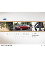 Предварительный просмотр 2 страницы Ford Fusion energi 2016 Quick Reference Manual