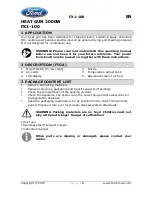 Preview for 3 page of Ford FX1-100 Instruction Manual