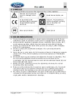 Preview for 4 page of Ford FX1-1050 Instruction Manual