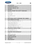 Preview for 2 page of Ford FX1-1072 Instruction Manual