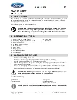 Preview for 3 page of Ford FX1-1072 Instruction Manual