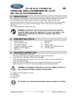 Preview for 4 page of Ford FX1-50-14.4V-1500mAh-LION-2B Instruction Manual