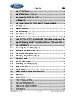 Предварительный просмотр 4 страницы Ford FX1-71 Instruction Manual